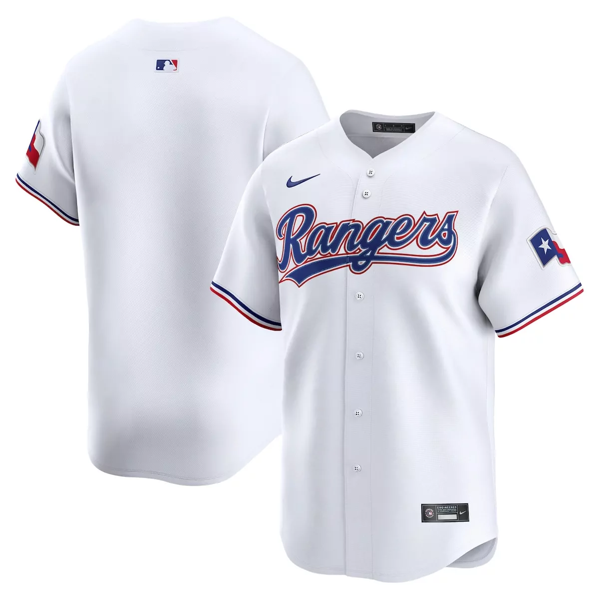 texas rangers white home jersey