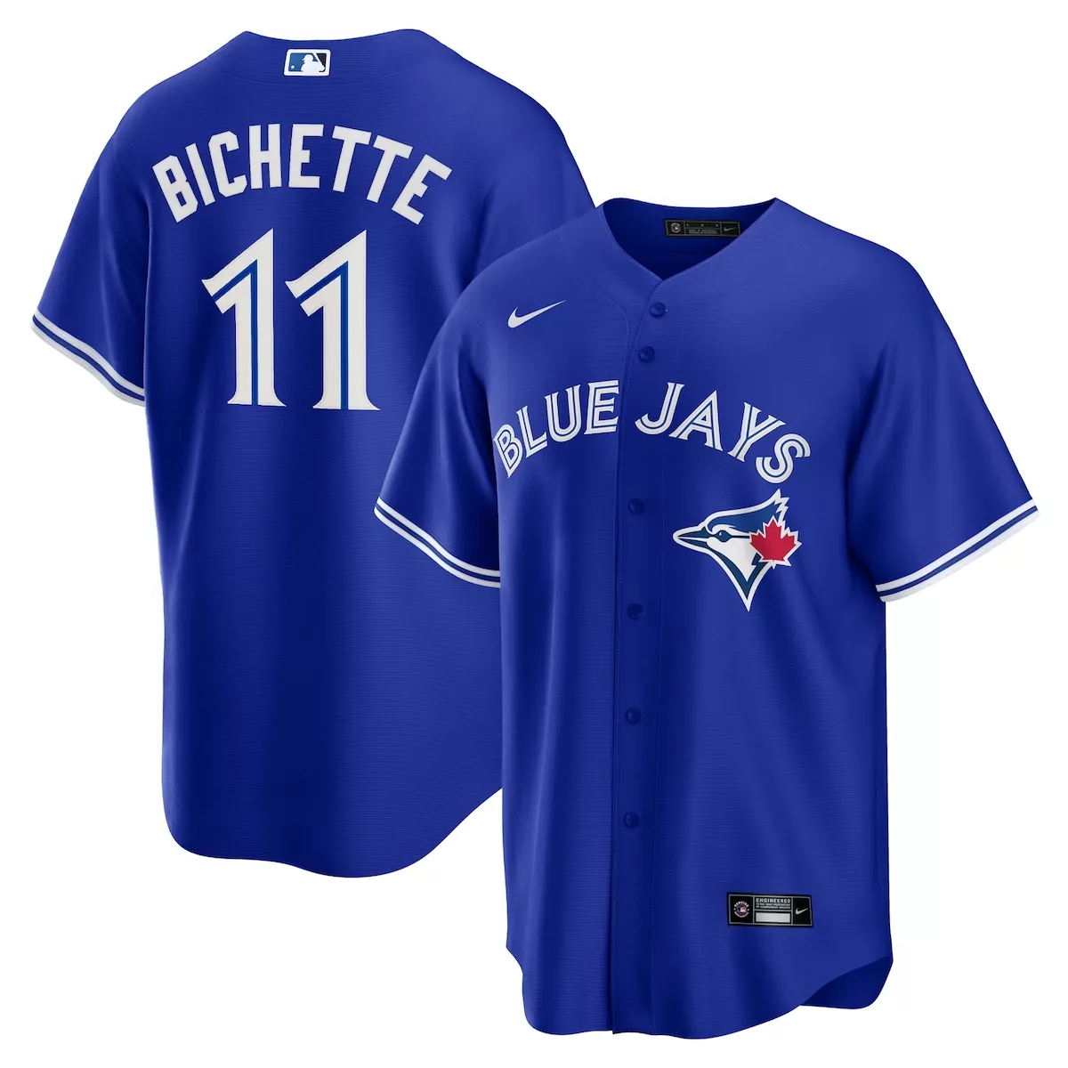 toronto blue jays bo bichette rush blue alternate 2 jersey