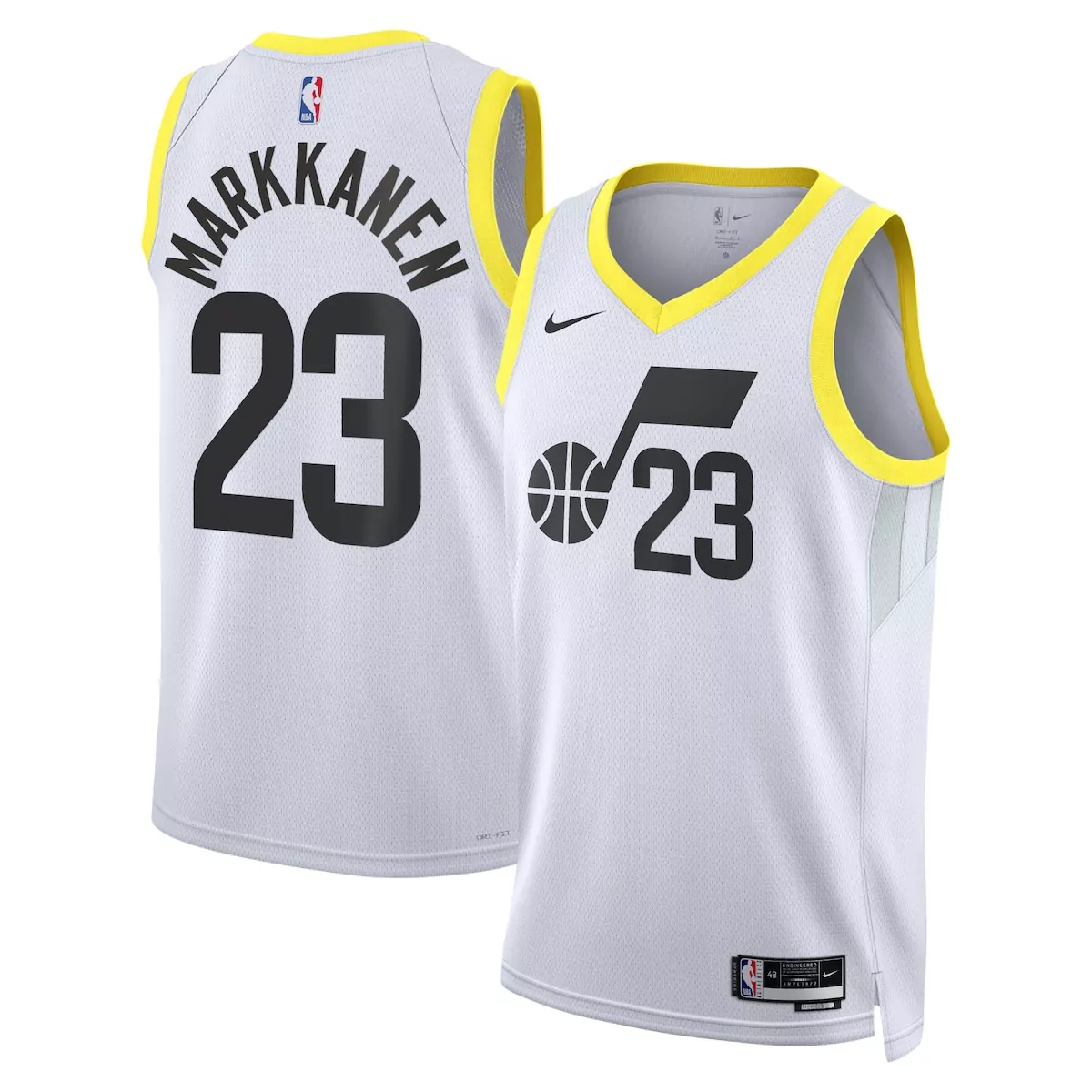 utah jazz association edition jersey white lauri markkanen