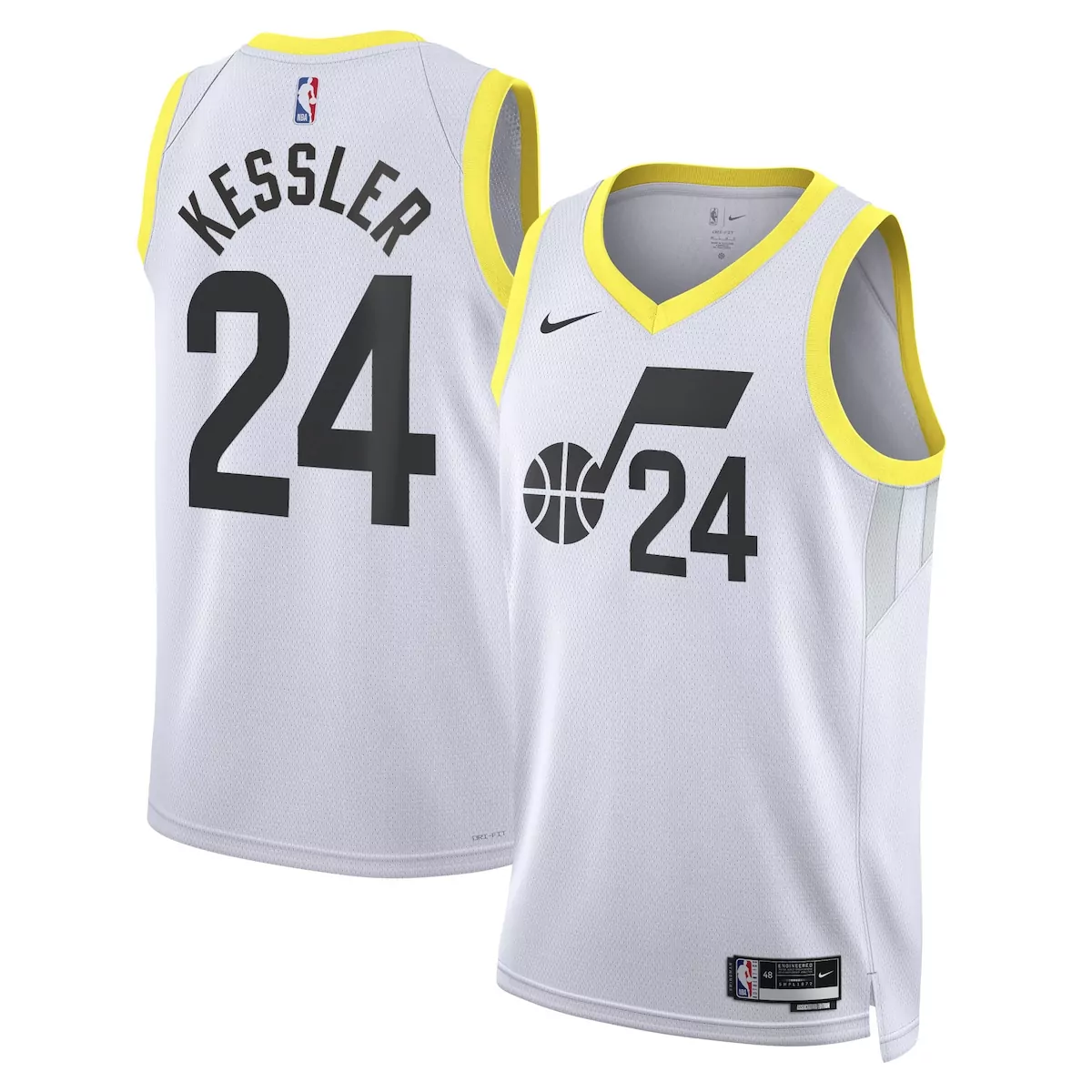 utah jazz association edition jersey white lauri markkanen