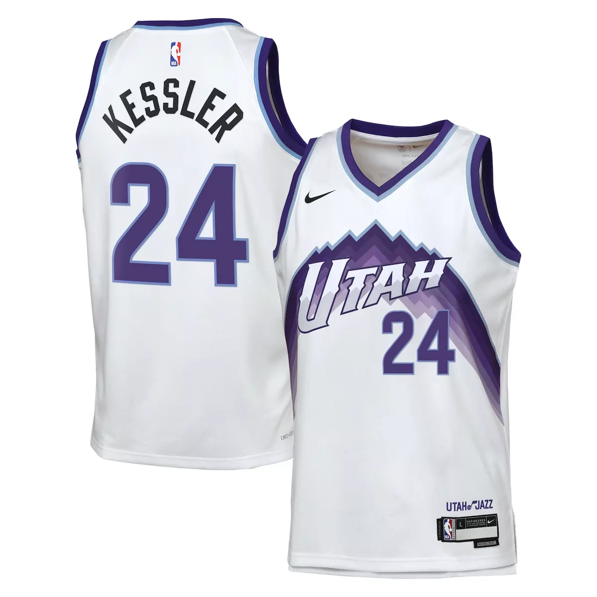 utah jazz association edition jersey white lauri markkanen