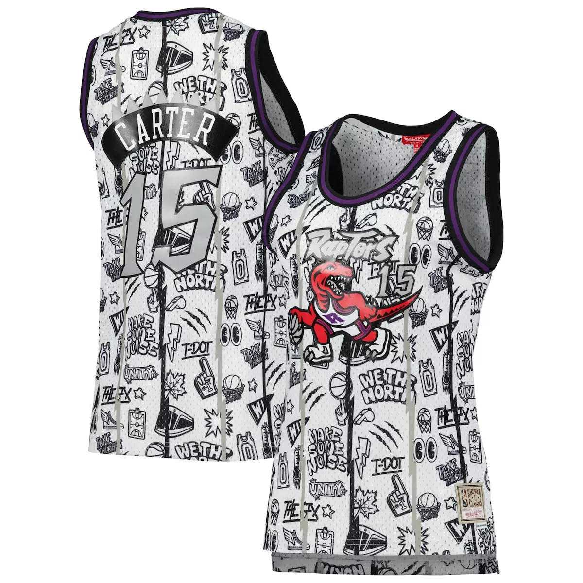 vince carter toronto raptors 1998 1999 throwback jersey purple
