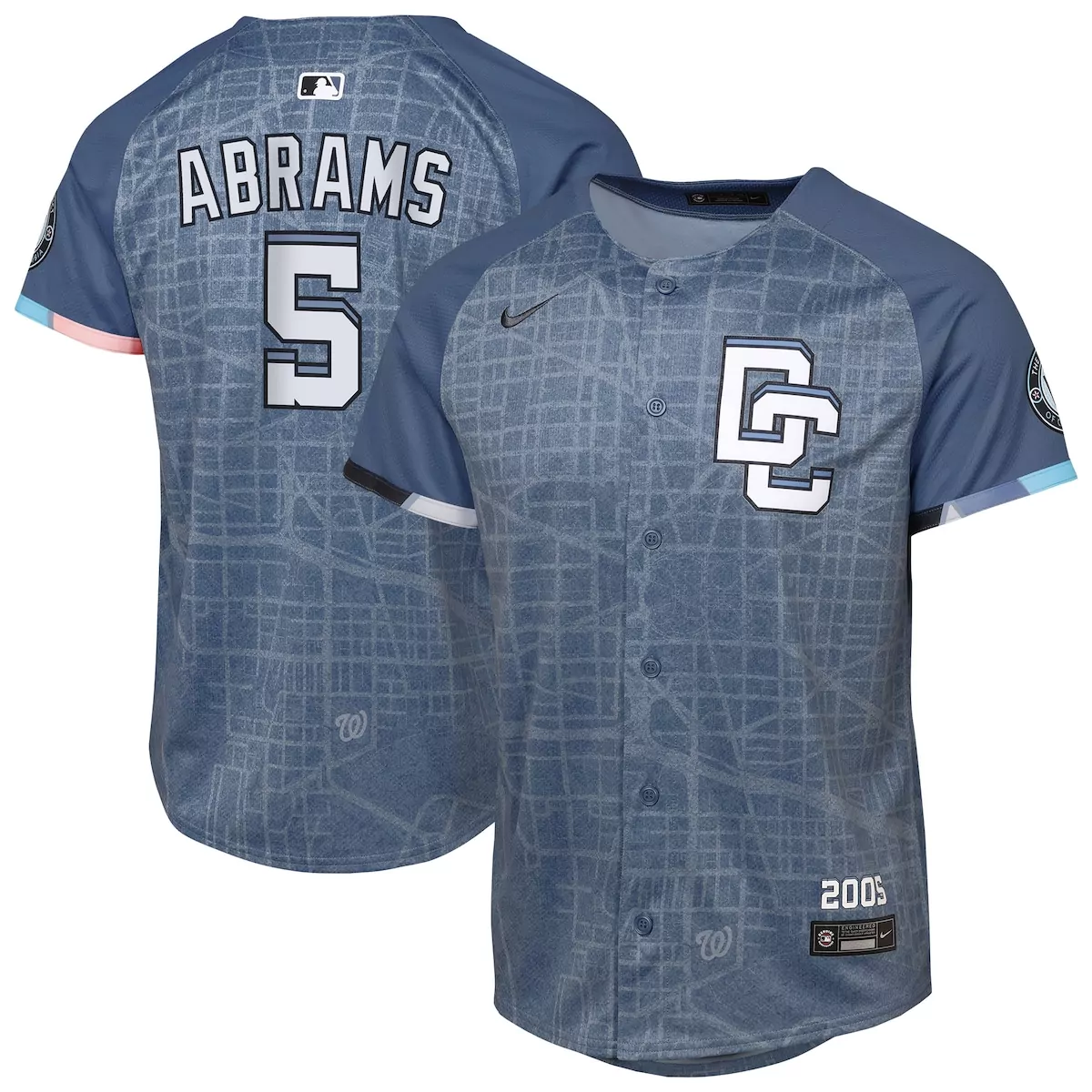 washington nationals cj abrams blue 2025 city connect limited jersey smr