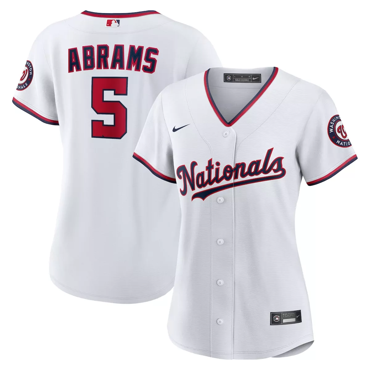 washington nationals cj abrams white home player jersey 76i