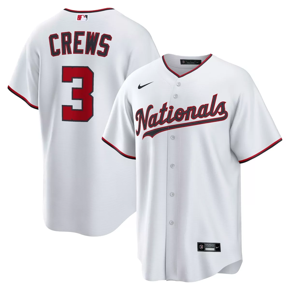 washington nationals dylan crews white home jersey 3pq