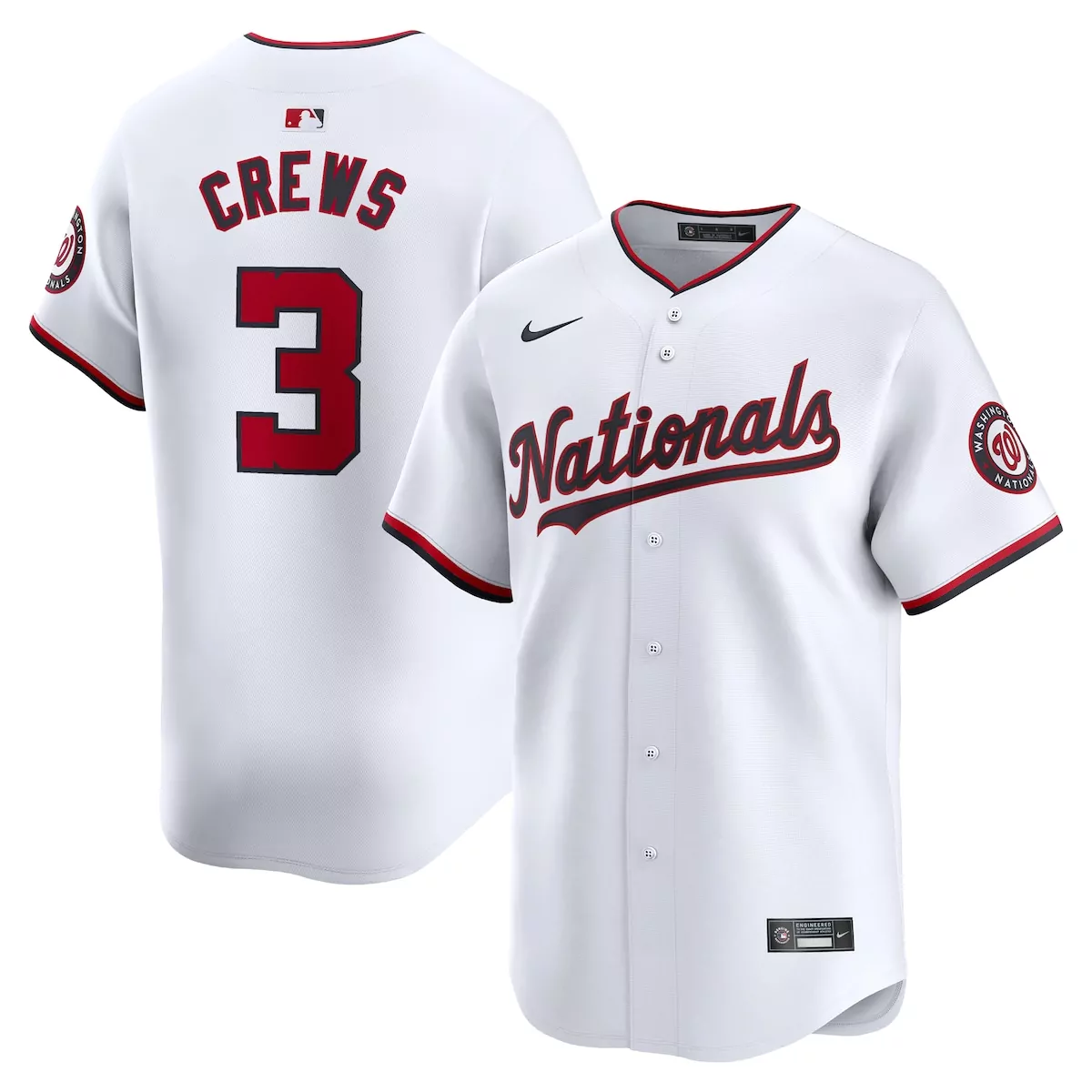 washington nationals dylan crews white home limited player jersey ei7
