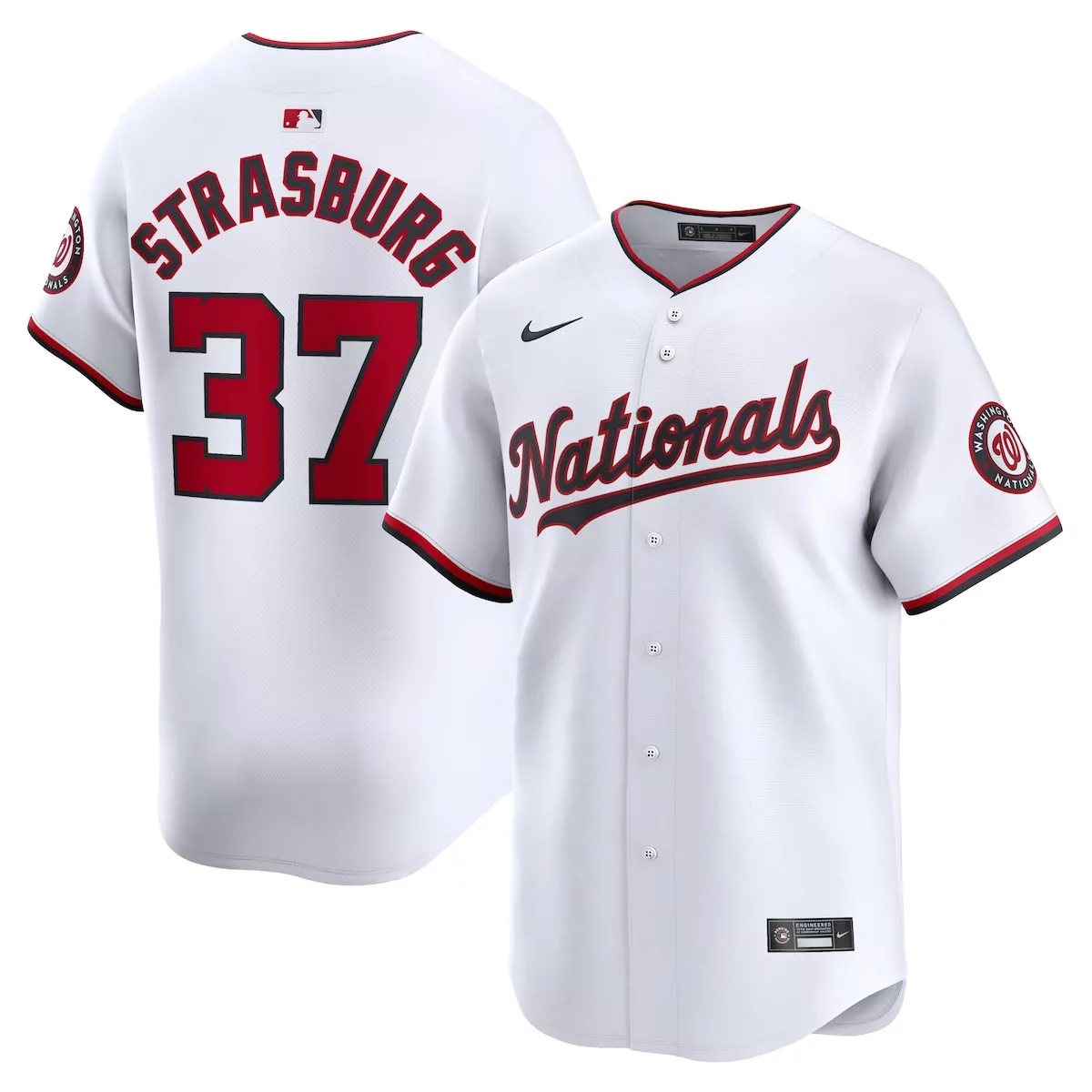 washington nationals stephen strasburg white home limited player jersey