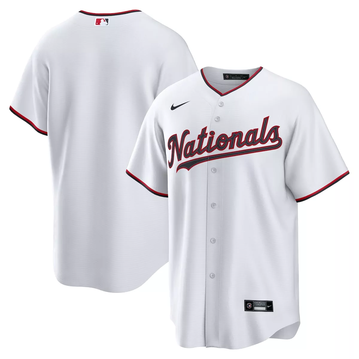 washington nationals white home custom 2 0 jersey