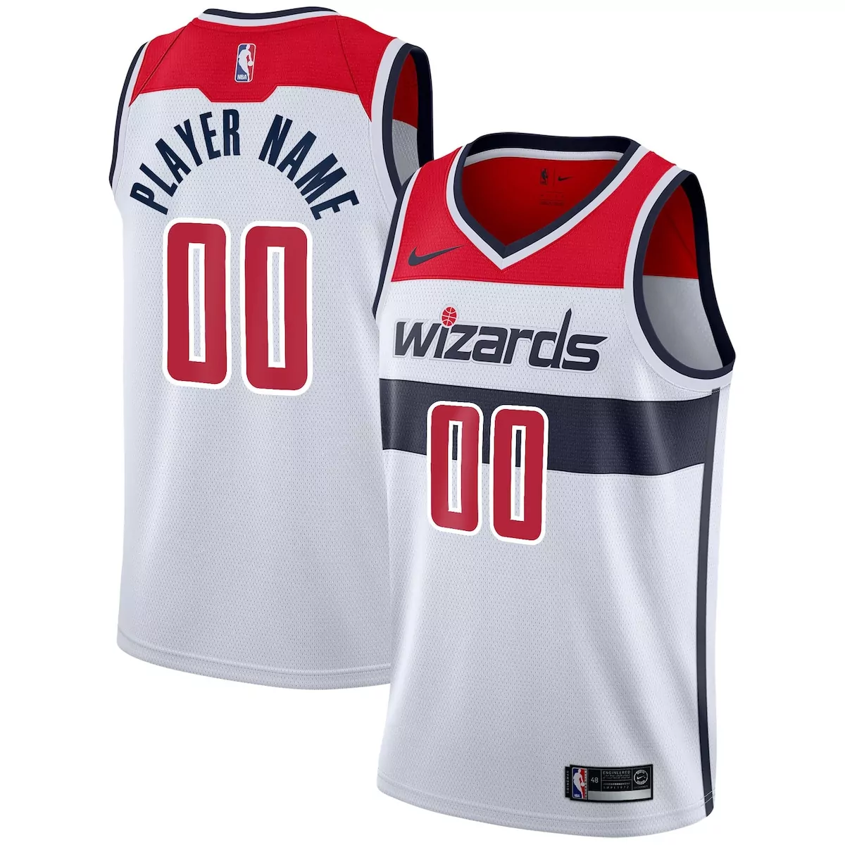 washington wizards association jersey custom