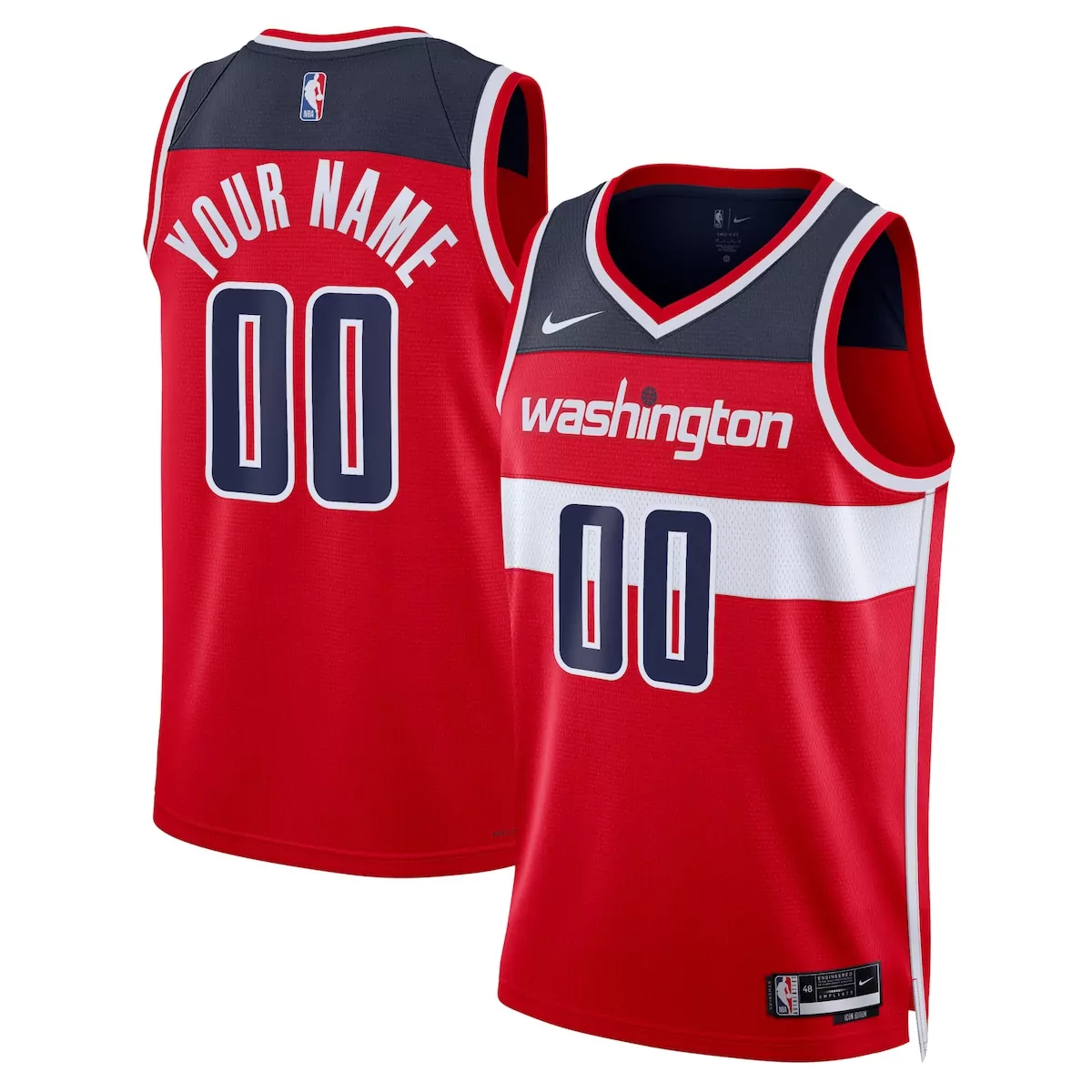 washington wizards icon jersey custom unisex