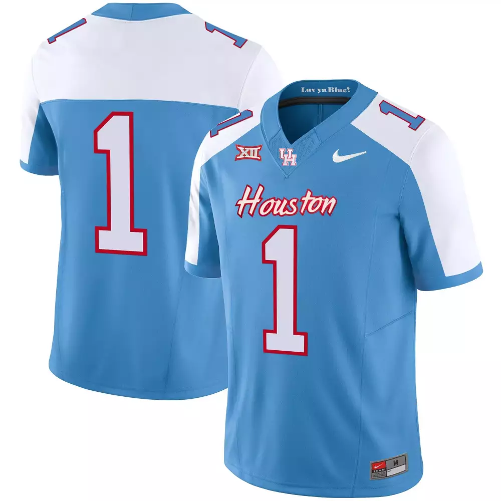1 team alternate mens houston cougars 2023 oilers inspired vapor jersey all stitched