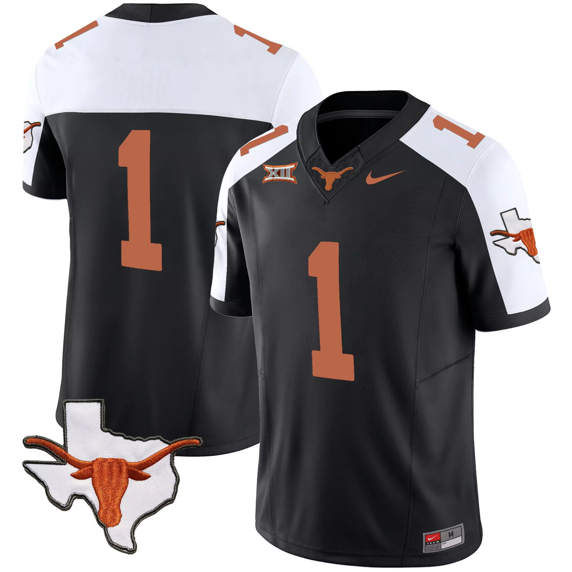 1 team alternate mens texas longhorns vapor limited jersey v2 all stitched