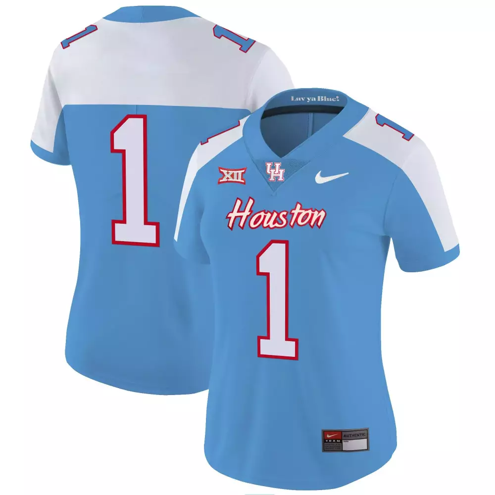 1 team alternate mens houston cougars 2023 oilers inspired vapor jersey all stitched