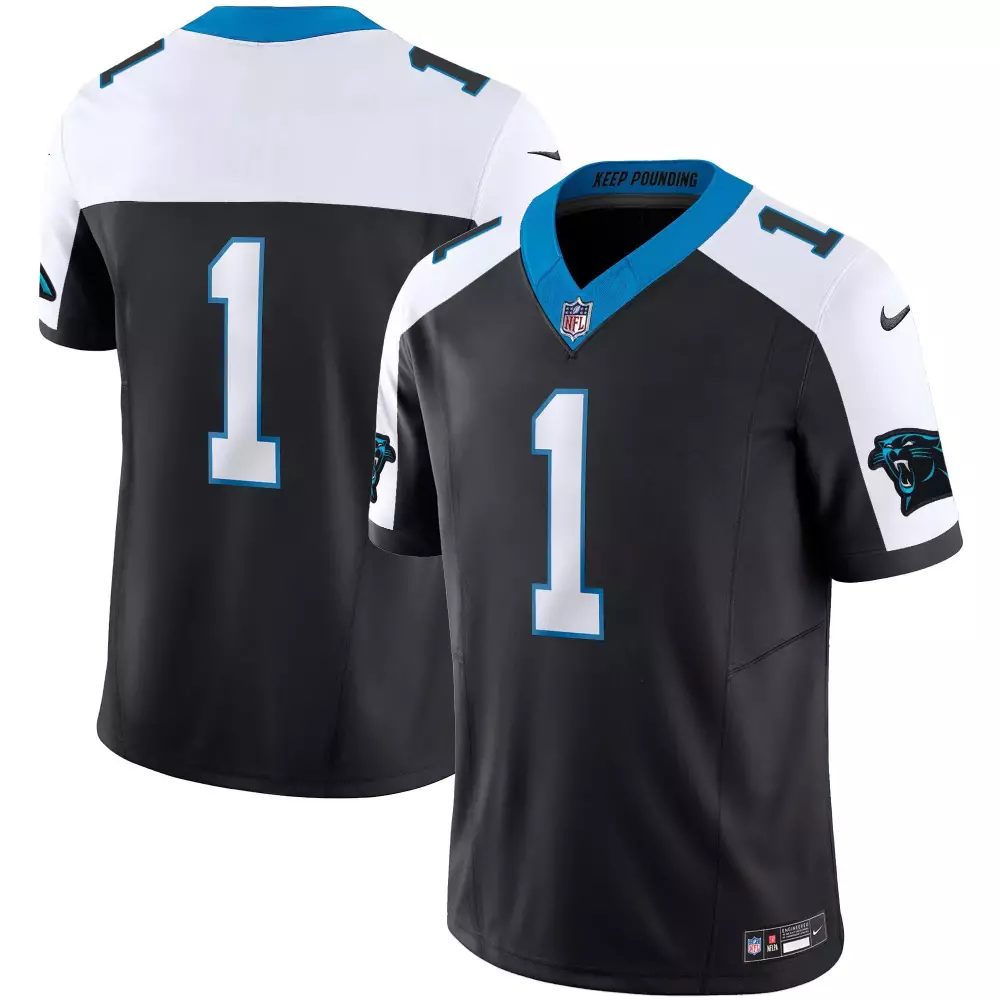 1 team black alternate mens carolina panthers vapor limited jersey all stitched