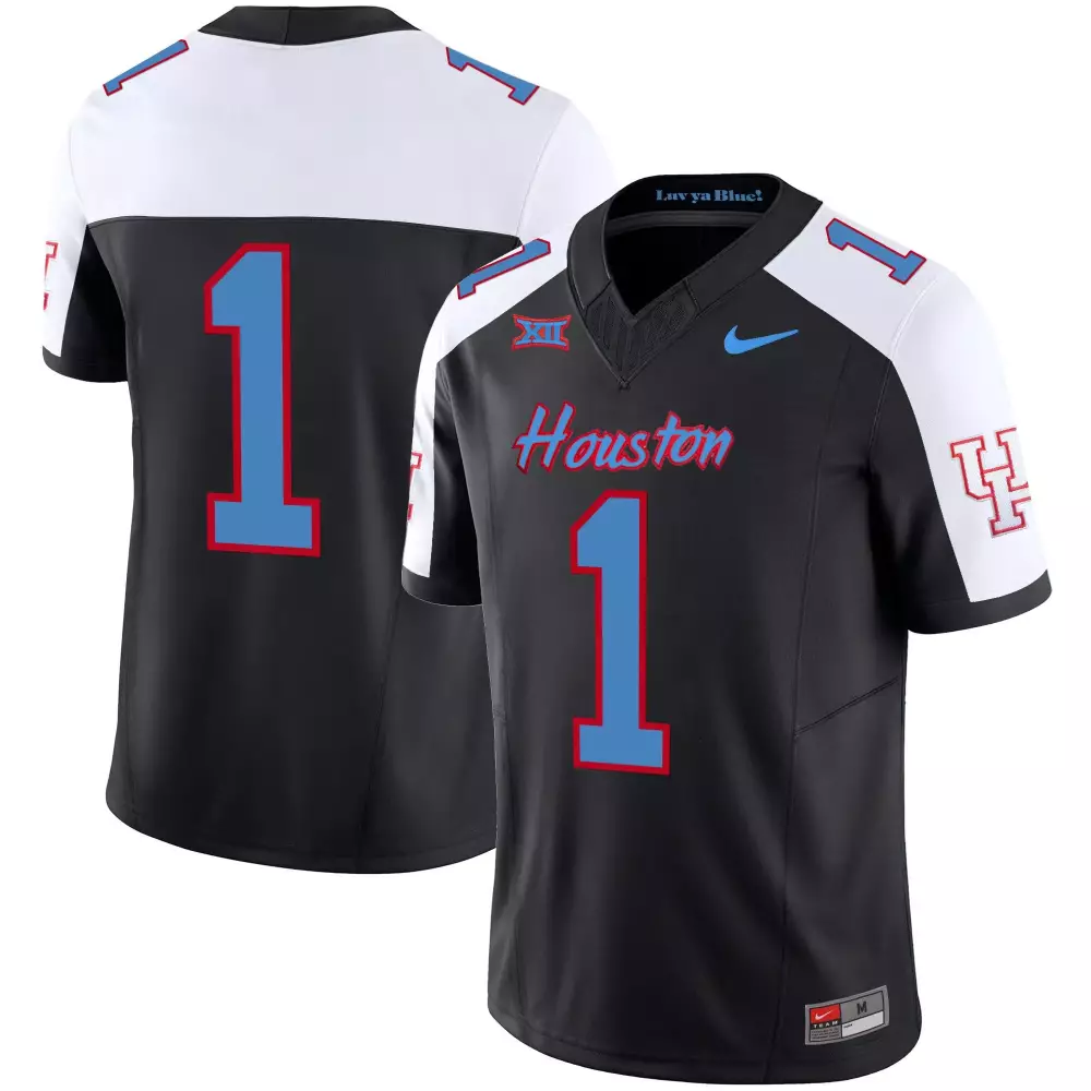 1 team alternate youths houston cougars 2023 oilers inspired vapor jersey all stitched