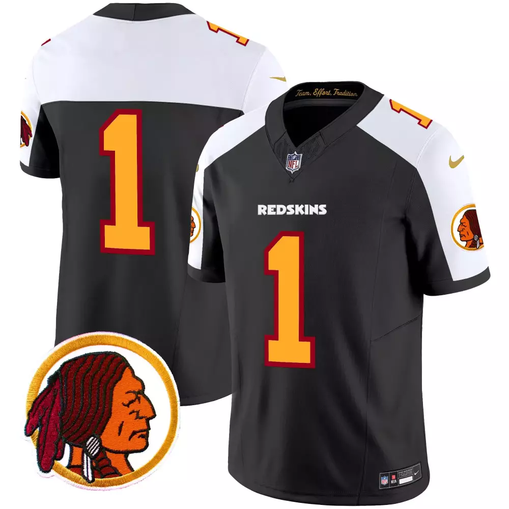 1 team black alternate mens washington redskins throwback vapor limited jersey v2 all stitched