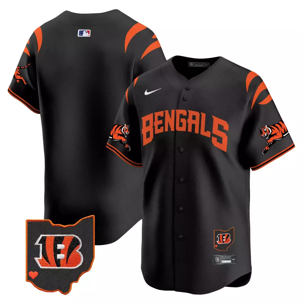 Cincinnati Bengals Men's Black Stitched Jersey 2024 Joe Mixon Name Patch | Premium Fan Gear for Game Day | For Men, Women & Youth