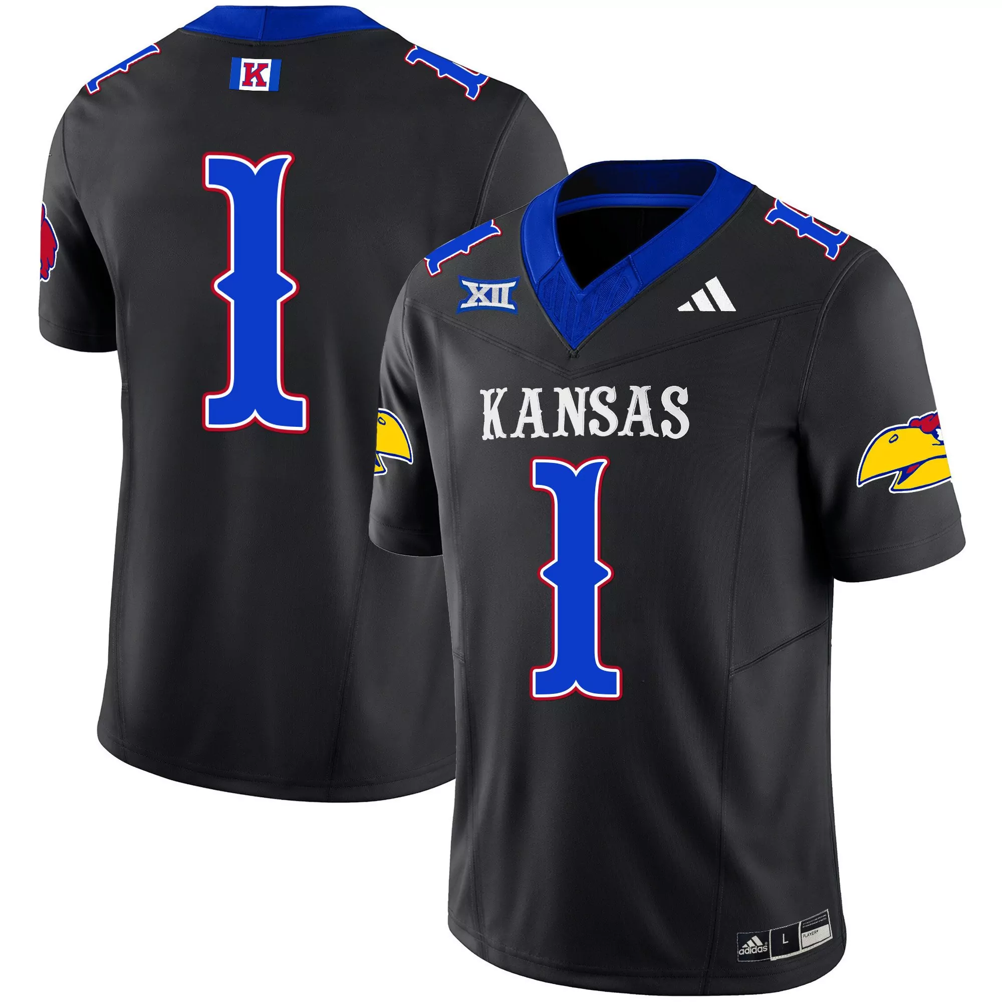 1 team black limited mens kansas jayhawks blackhawk gold vapor jersey all stitched