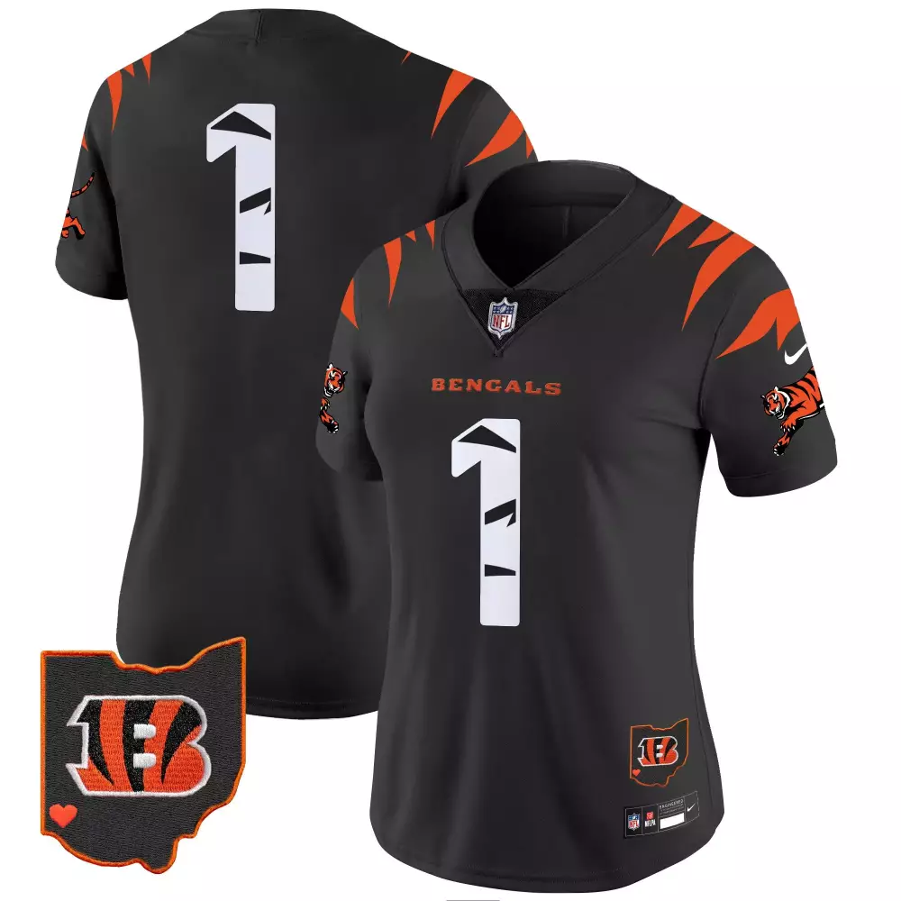 Cincinnati Bengals Women's Black Special Vapor Limited Jersey | All Stitched Fan Gear | For Men, Women & Youth