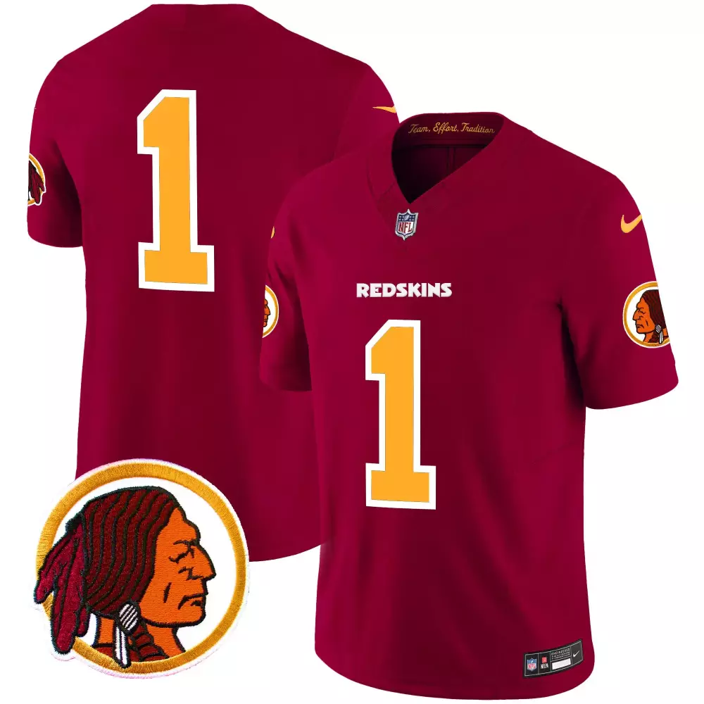 1 team burgundy mens washington redskins throwback vapor limited jersey v2 all stitched
