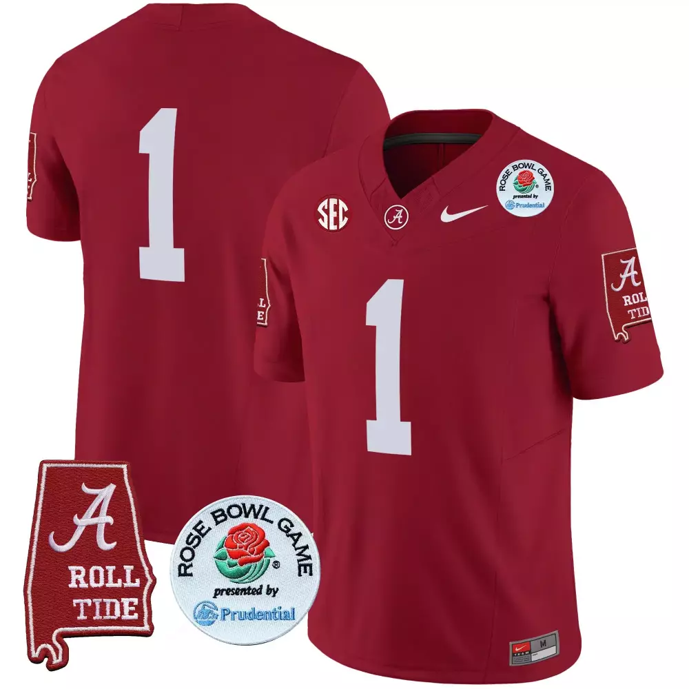 1 team crimson mens alabama crimson tide gold trim vapor jersey v3 alabama map all stitched