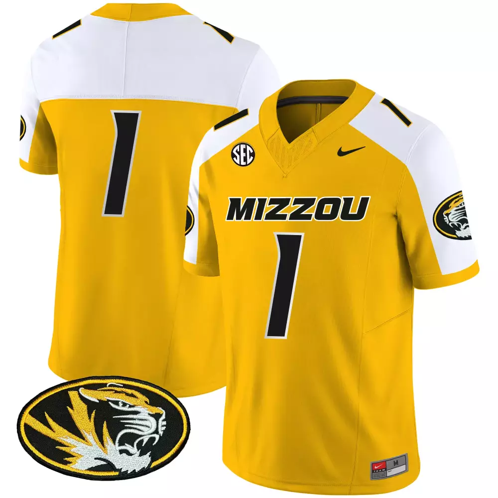 1 team black mens missouri tigers vapor limited jersey all stitched