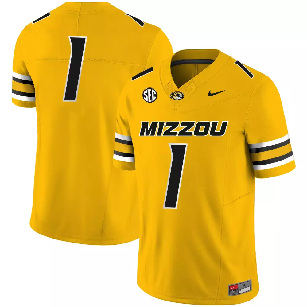1 team black mens missouri tigers vapor limited jersey all stitched
