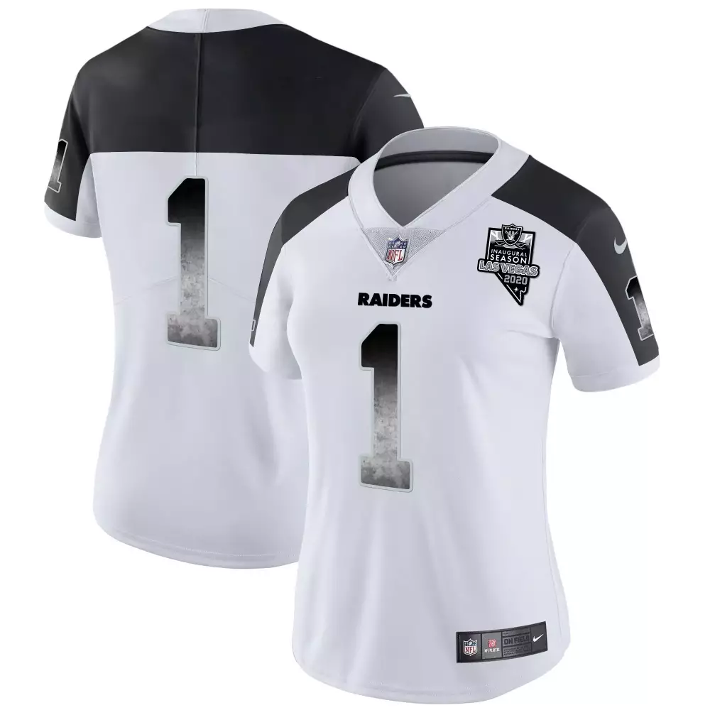 1 team inverted mens las vegas raiders nevada silver state patch vapor jersey all stitched