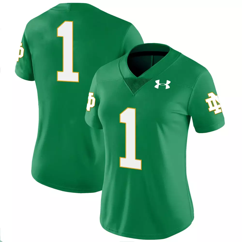 1 team black limited mens notre dame fighting irish gold vapor limited jersey all stitched