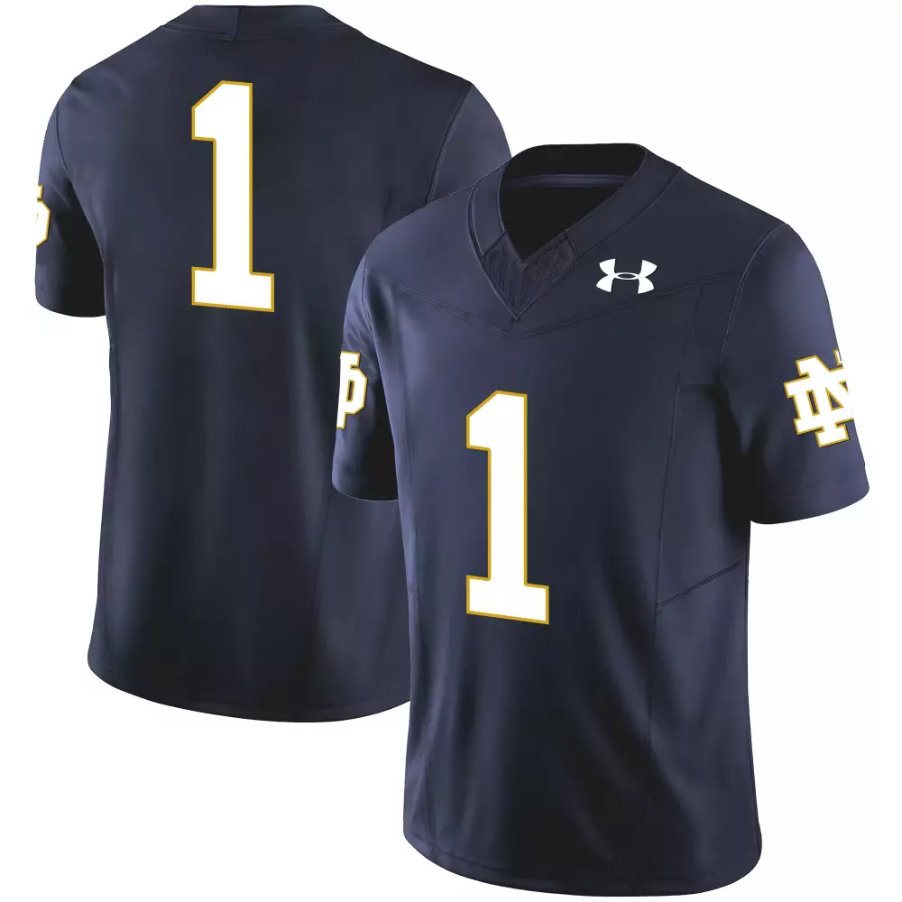 1 team black limited mens notre dame fighting irish gold vapor limited jersey all stitched