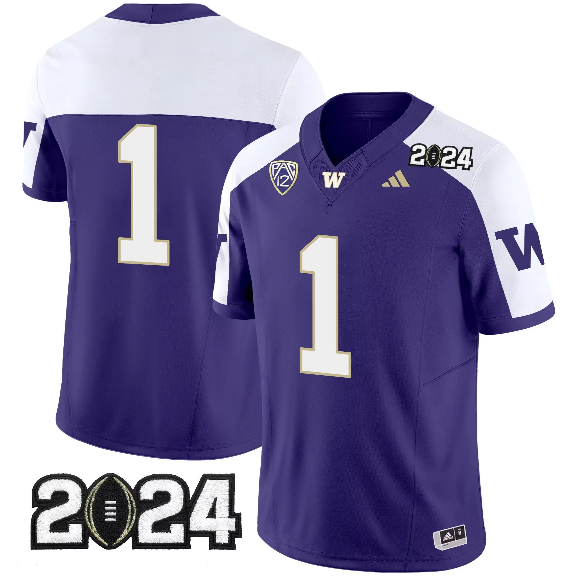 1 team purple alternate mens washington huskies 2024 vapor limited jersey v4 all stitched