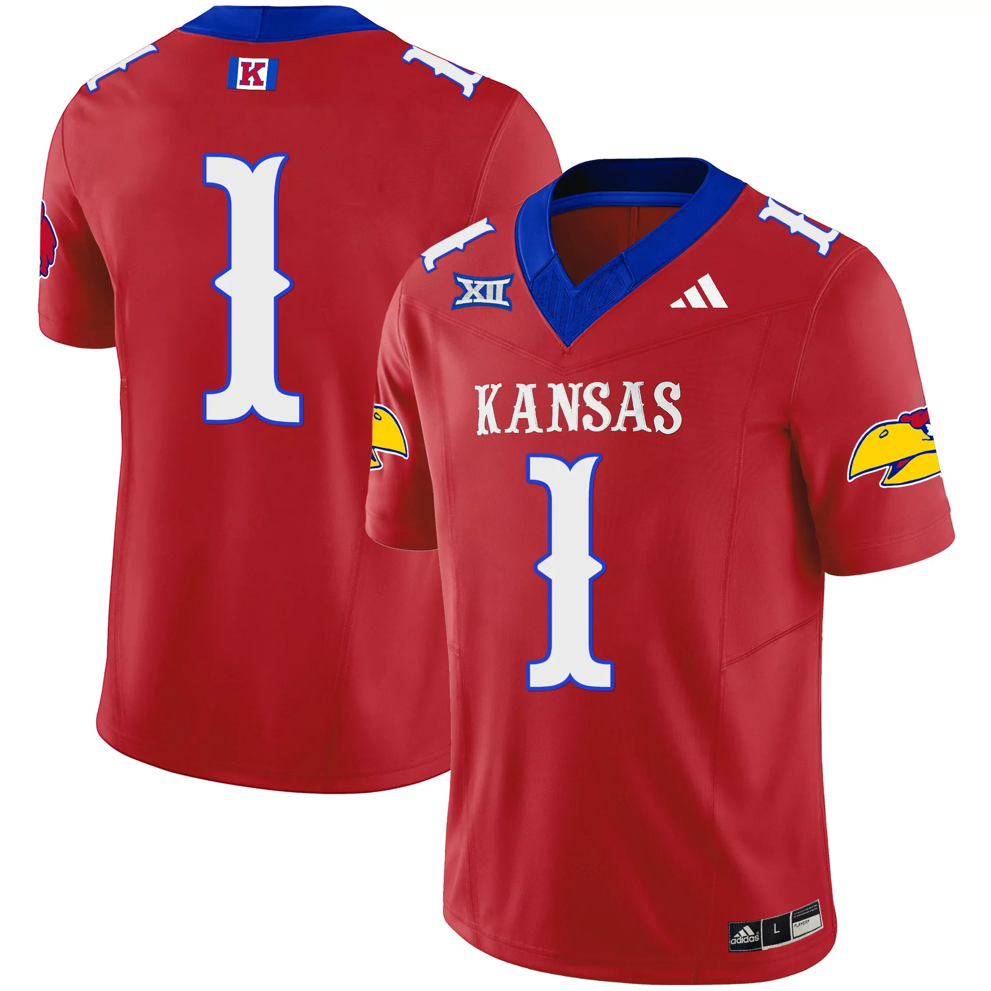 1 team red mens kansas jayhawks blackhawk vapor limited jersey all stitched