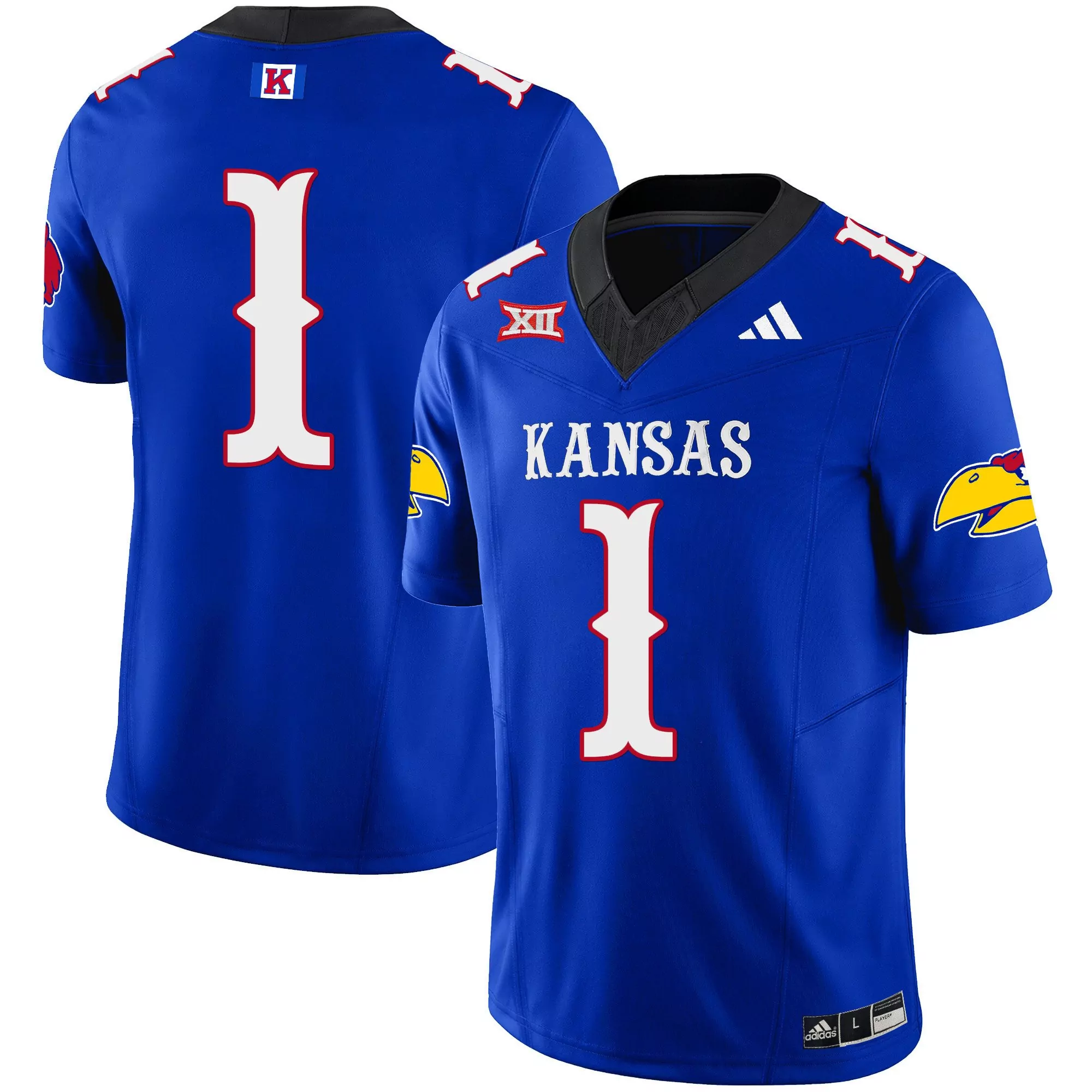1 team red mens kansas jayhawks blackhawk vapor limited jersey all stitched
