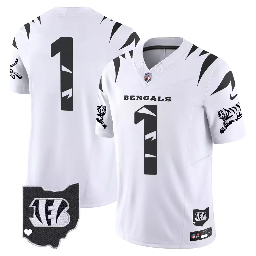 1 team white limited mens cincinnati bengals special vapor limited jersey all stitched