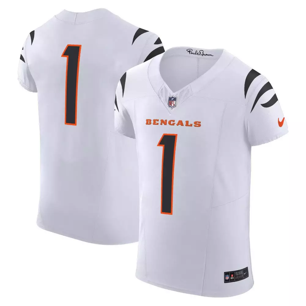 Cincinnati Bengals Vapor Elite Jersey | Stitched White Fan Gear | For Men, Women & Youth