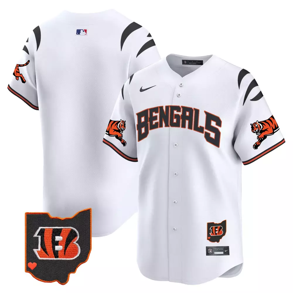 Cincinnati Bengals Vapor Premier Limited Jersey | Stitched White Fan Gear | For Men, Women & Youth