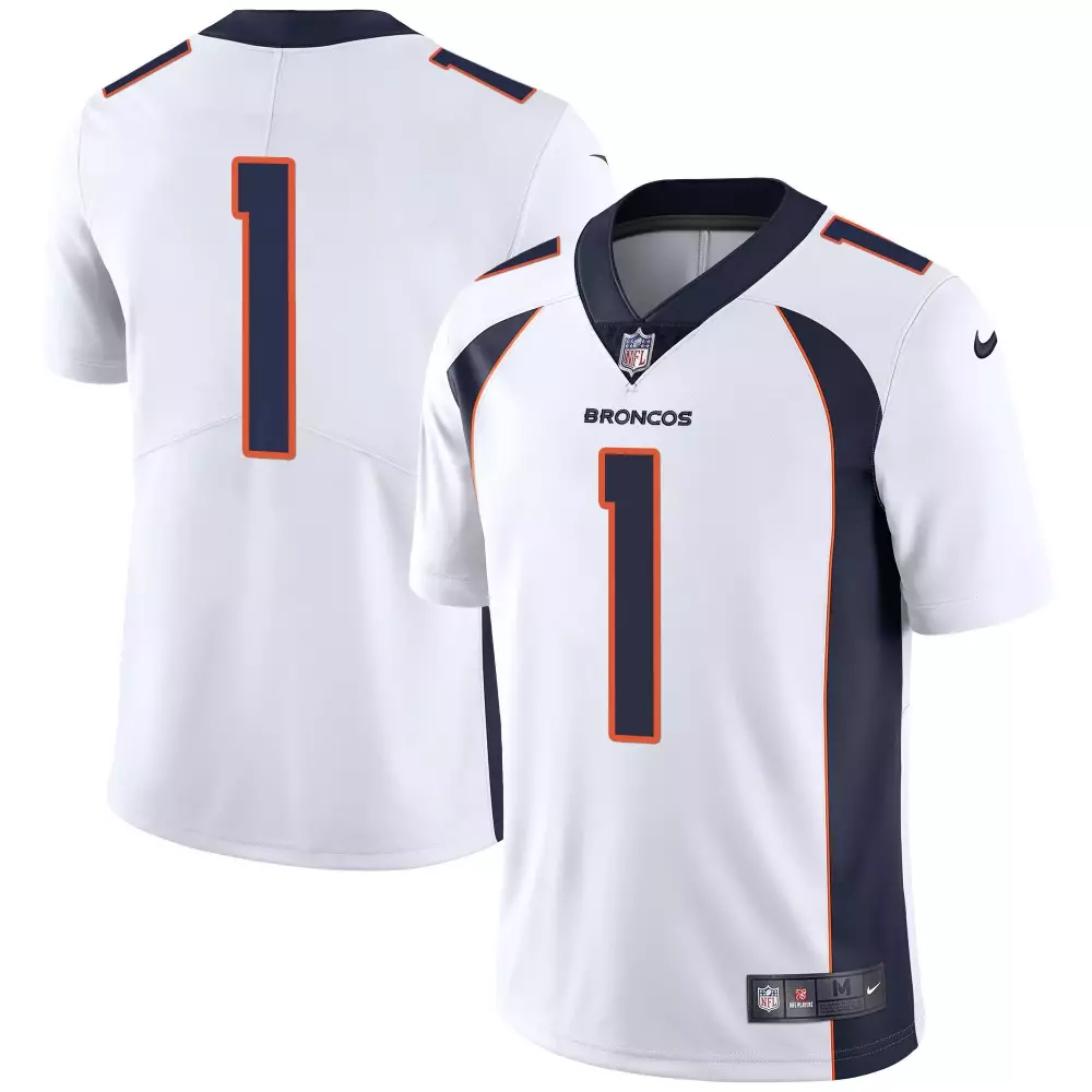 Denver Broncos Throwback White Vapor Limited Custom Jersey V2 for Youth | Stitched Fan Gear | For Men, Women & Youth