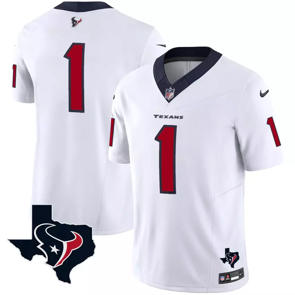 1 team white mens houston texans vapor limited jersey all stitched
