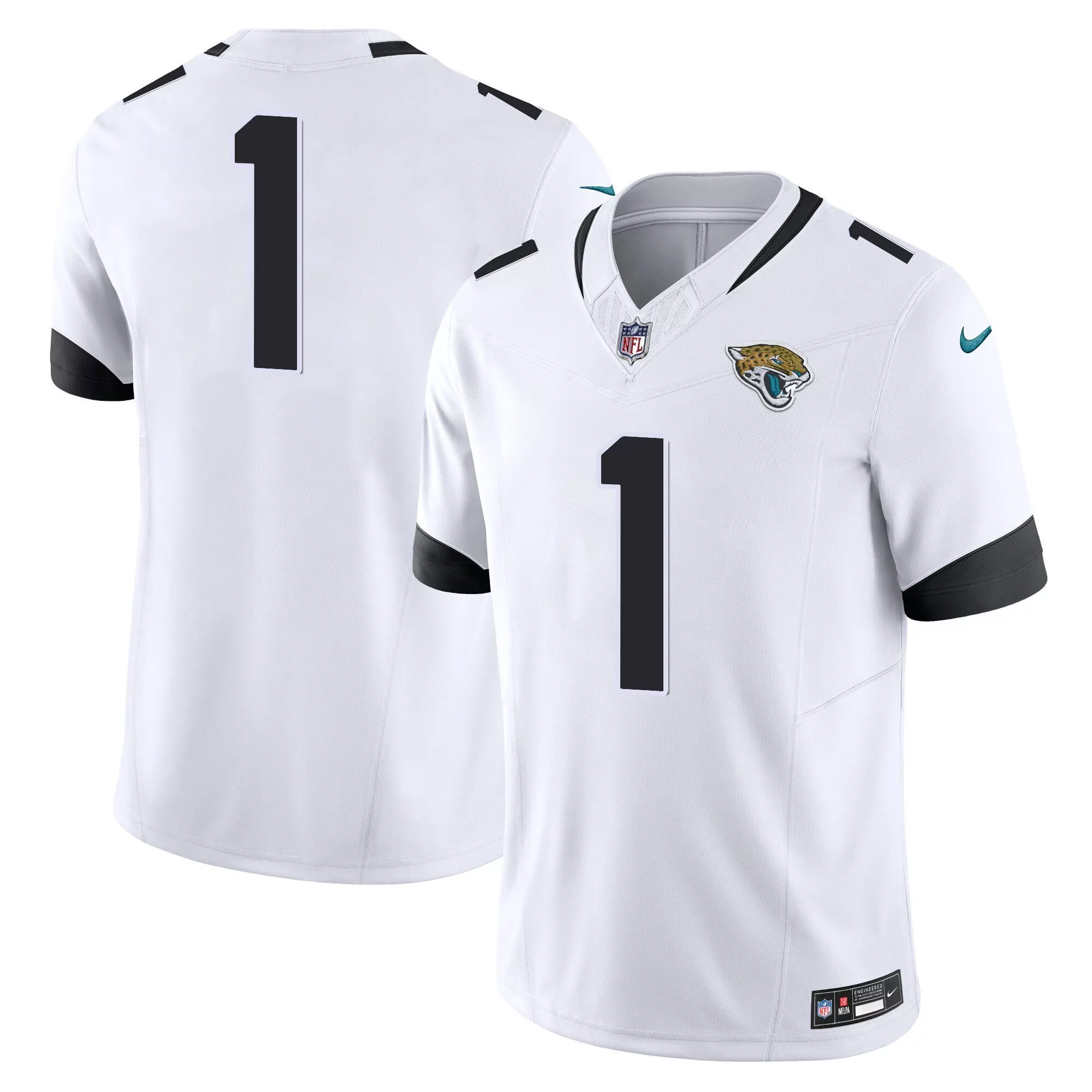 1 team white mens jacksonville jaguars vapor limited jersey all stitched