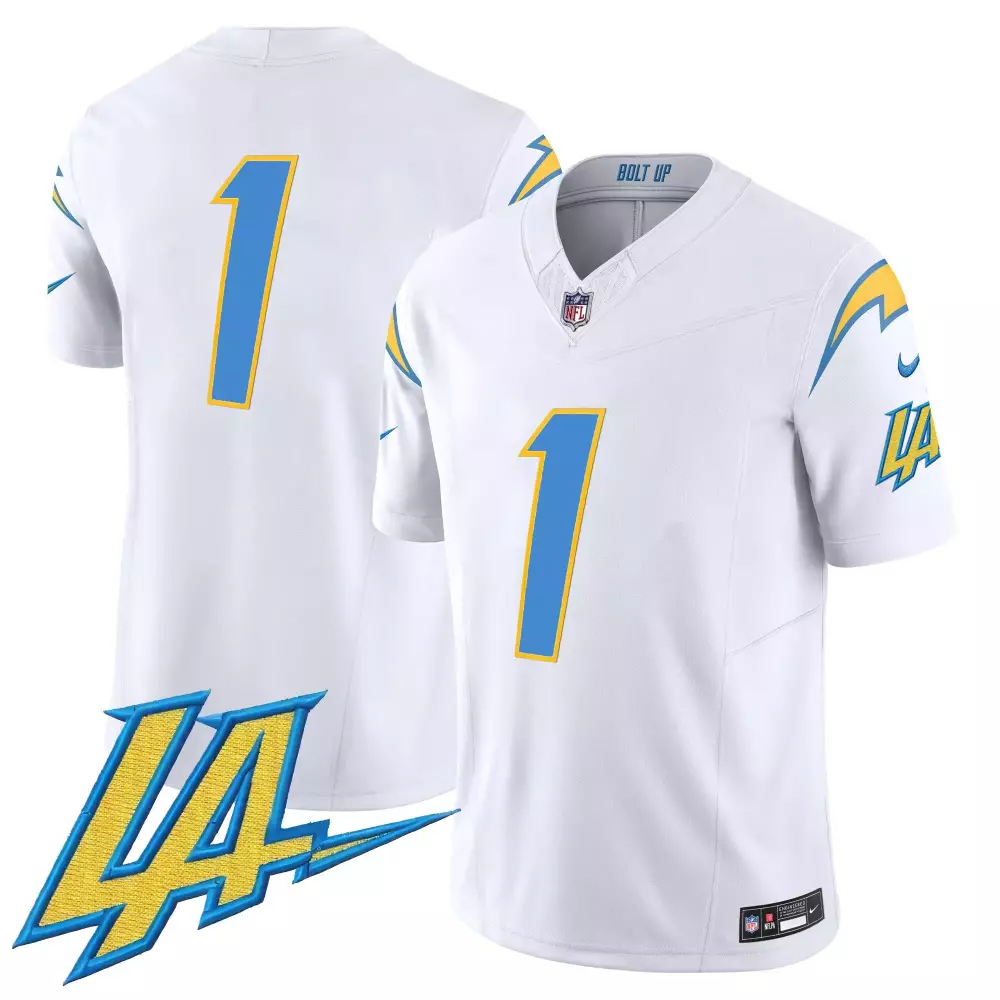 1 Team Powder Blue Los Angeles Chargers Vapor Jersey | 2023 Men's Style | Limited Edition Fan Gear | For Men, Women & Youth