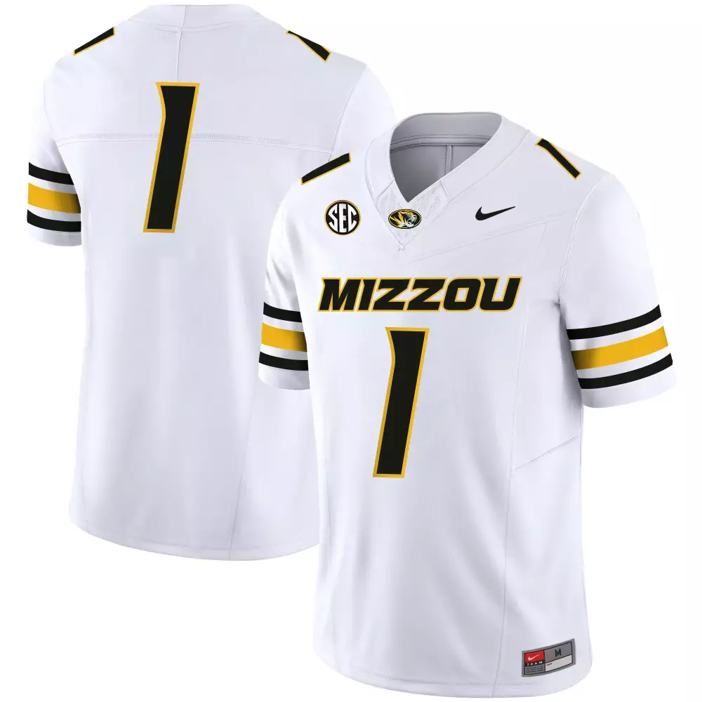 1 team gold womens missouri tigers vapor limited jersey all stitched