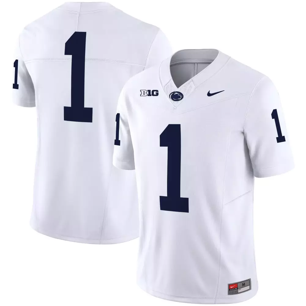 1 team white mens penn state nittany lions vapor limited jersey all stitched