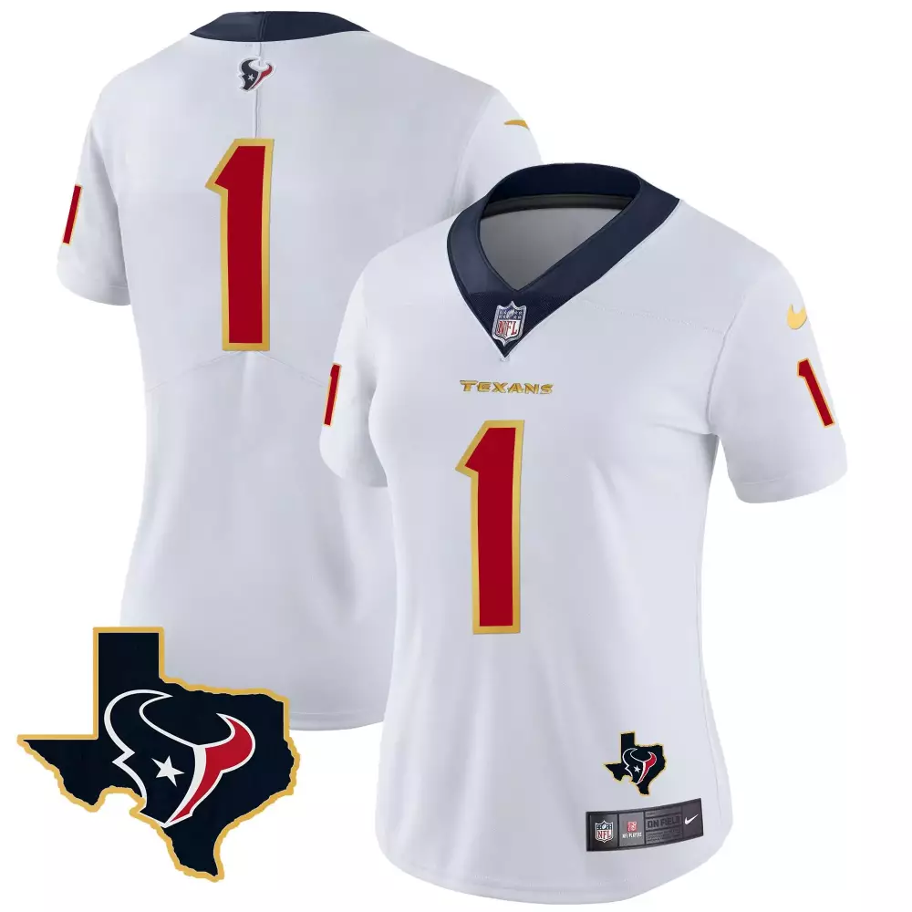1 team white mens houston texans vapor limited jersey all stitched