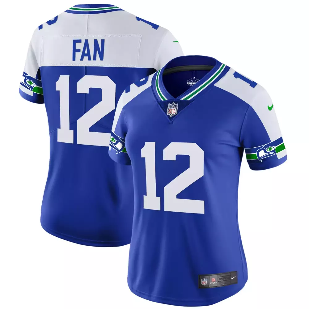 12th Fan Alternate Men's Seattle Seahawks Throwback Gold Vapor Limited Jersey | All Stitched | Special Edition Fan Gear | For Men, Women & Youth