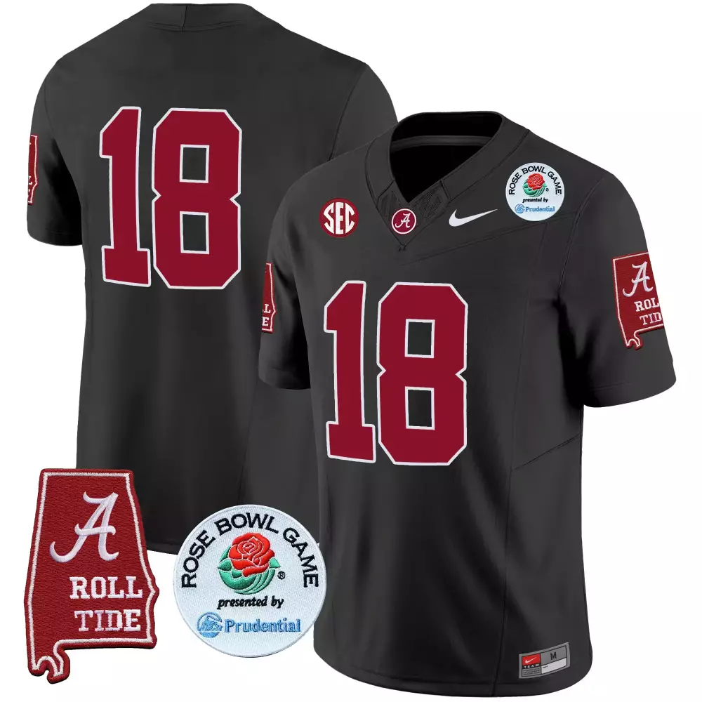 18 champs black mens alabama crimson tide nick saban 7x champions patch vapor jersey all stitched