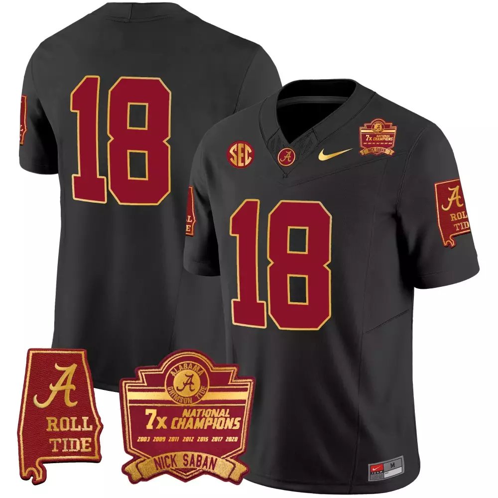 18 champs black youths alabama crimson tide gold trim vapor jersey v3 alabama map all stitched