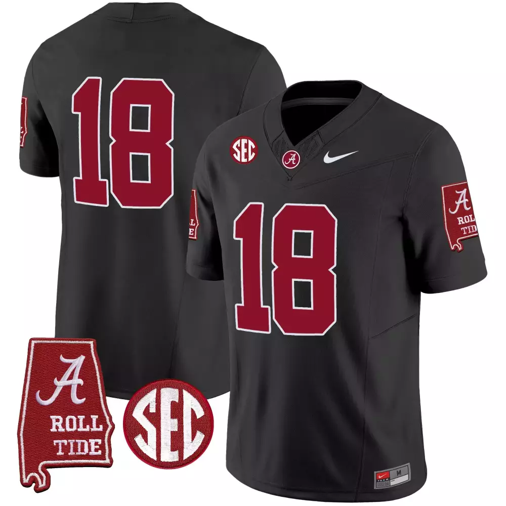 18 champs black youths alabama crimson tide gold trim vapor jersey v3 alabama map all stitched