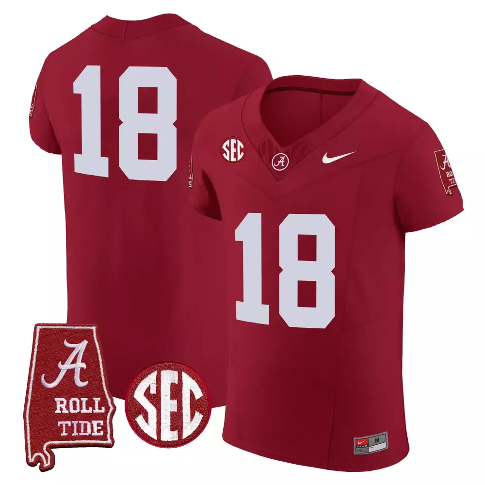 18 champs crimson mens alabama crimson tide vapor elite jersey all stitched