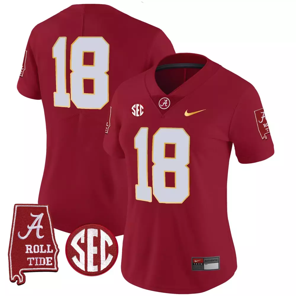 18 champs crimson mens alabama crimson tide vapor elite jersey all stitched