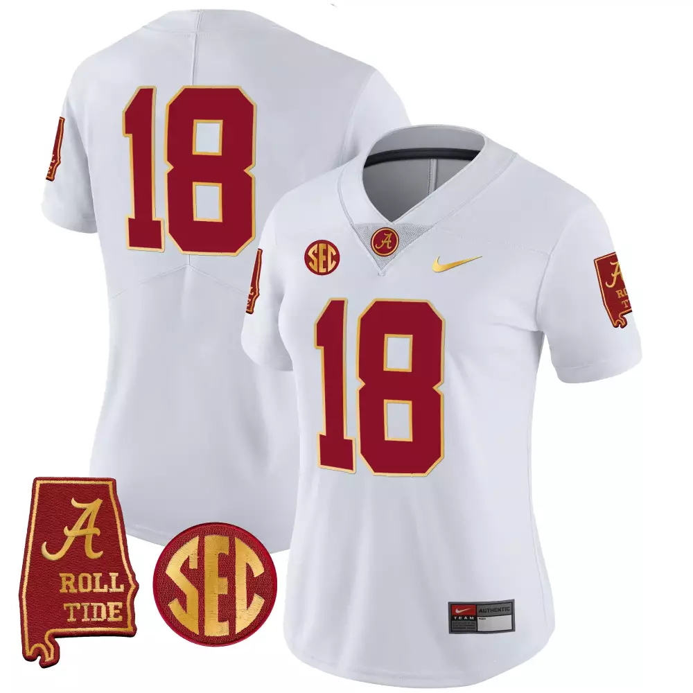 18 champs white mens alabama crimson tide vapor limited jersey v5 alabama map all stitched